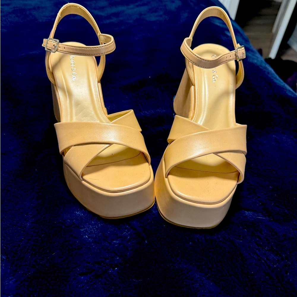Womens Open Toe Ankle Strap Wedges Heels Platform Sandals